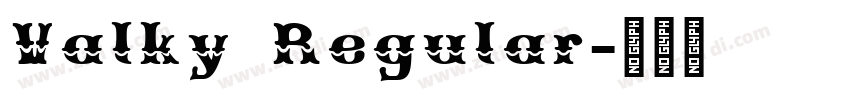 Valky Regular字体转换